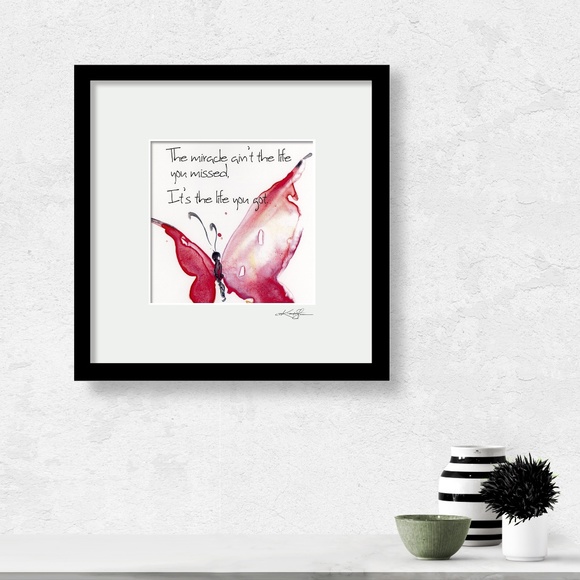 Butterfly Print in Mat from original painting by Kathy Morton Stanion - Miracle - Picture 4 of 4